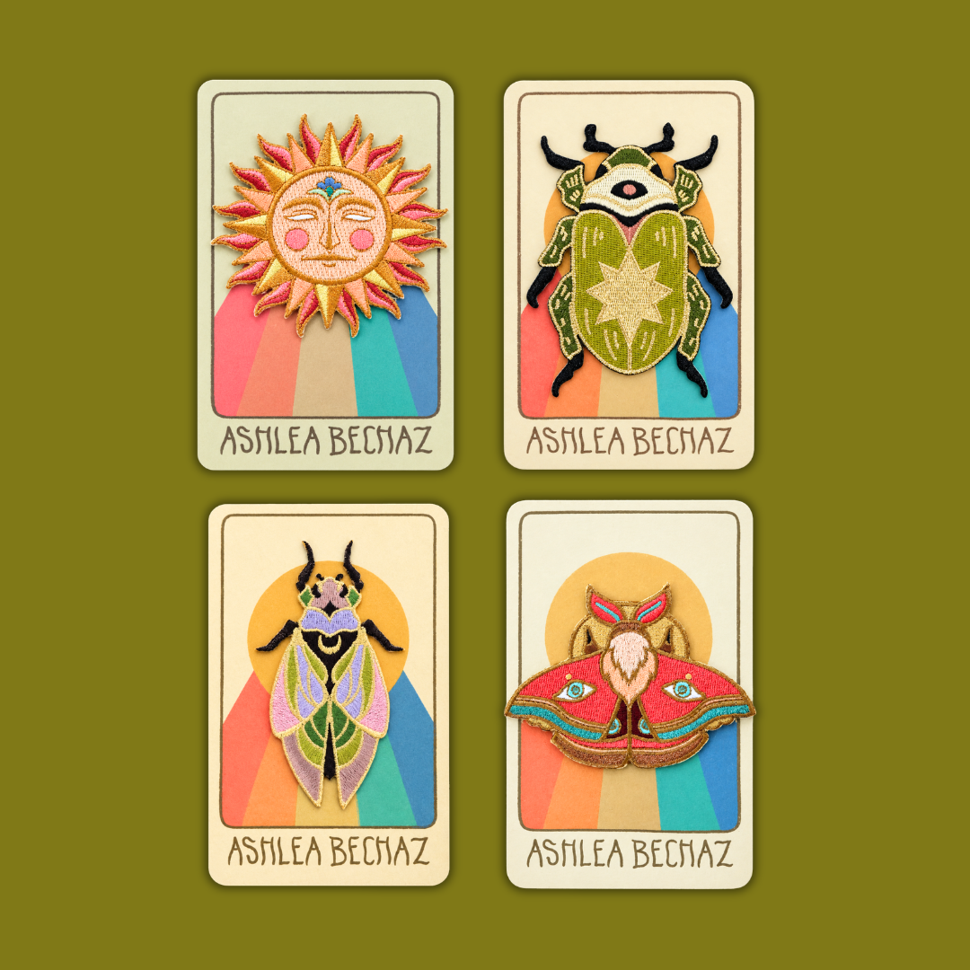 Discover Ashlea Bechaz iron-on patches at Foxglove Society.