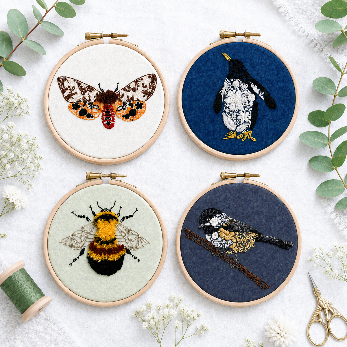 Nest Embirdery Beginner Friendly Embroidery Kits Australia