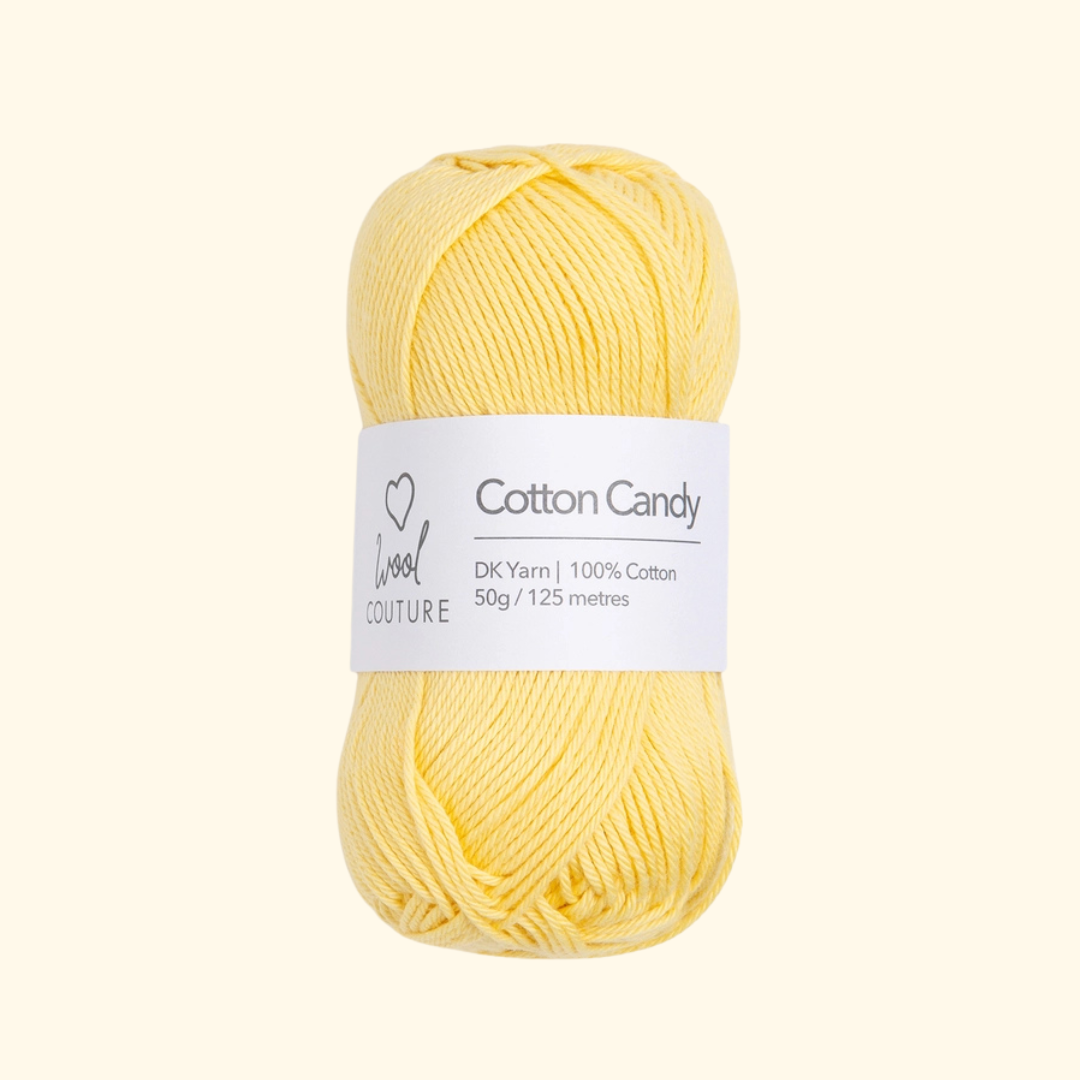 Cotton Candy yarn included in the Wool Couture Beach Bag Knitting Kit.