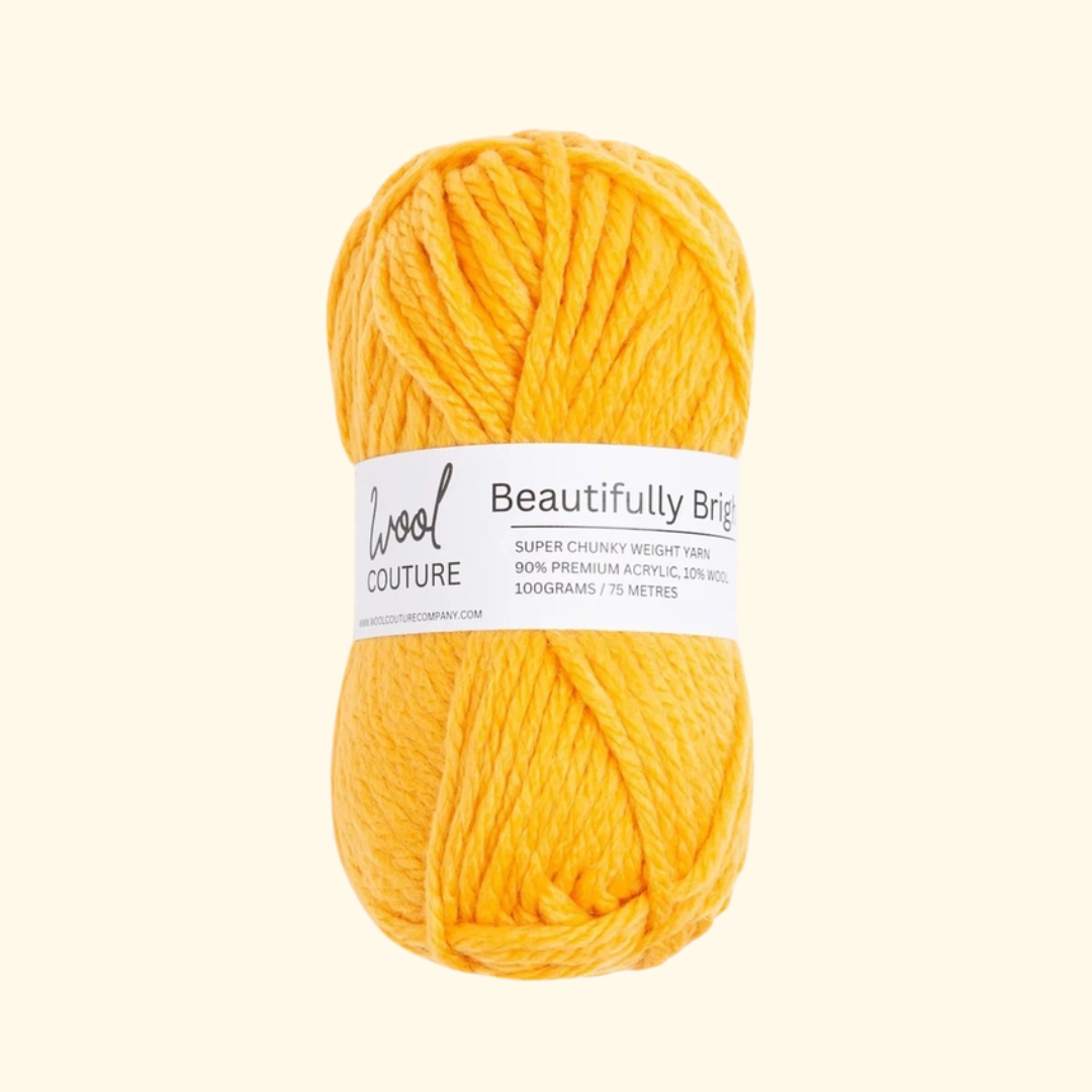 The Merino yarn included in the Wool Couture Beanie Crochet Kit.