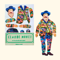 Claude Monet Cut & Make Paper Puppet Kit by Wini Tapp in illustrated packaging
