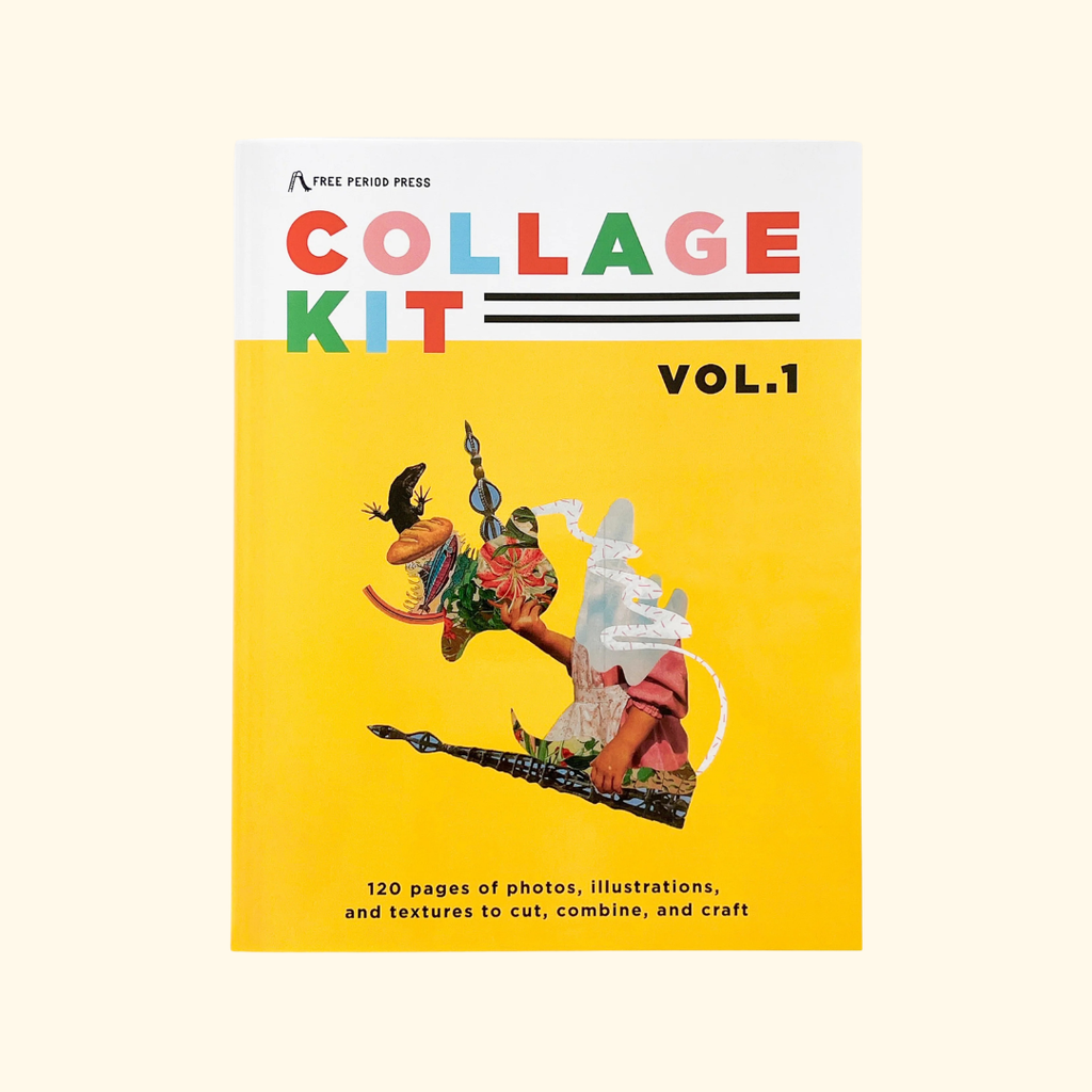 Front cover of Collage Kit Magazine Vol. 1 featuring curated images for collage, journaling and paper craft projects