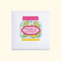 Completed Dill Pickle Mini Cross Stitch Kit featuring a colourful pickle jar design by The Make Arcade.