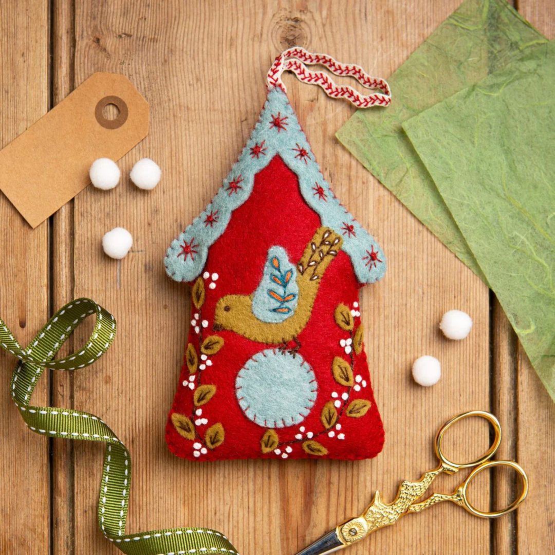 Folk Birdhouse Felt Craft Kit