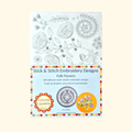 Folk Flowers Stick & Stitch Embroidery Kit by Corinne Lapierre with floral embroidery transfer designs