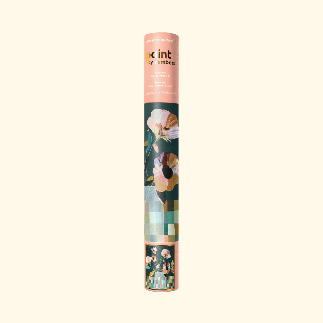 Greenscapes Paint by Numbers Kit by Journey of Something in decorative packaging.