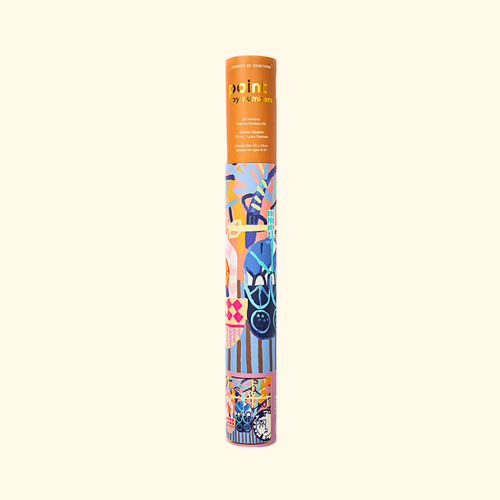 Kitchen Window paint by numbers kit packaging tube by Journey Of Something