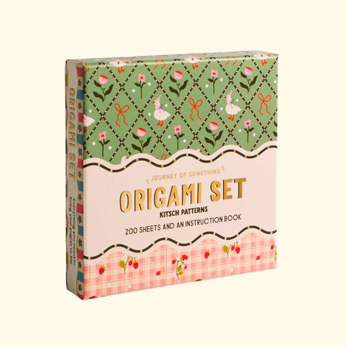 Kitsch Patterns Origami Set box packaging by Journey Of Something