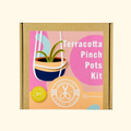 The Edinburgh Craft Club Terracotta Planter Pottery Kit packaging featuring a beginner-friendly DIY pottery craft kit.