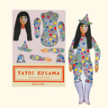 Yayoi Kusama Cut & Make Paper Puppet Kit by Wini Tapp in illustrated packaging